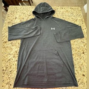 Under Armour - Hoodie - Loose Fit - Heatgear - Large - LG - Gray -100% Polyester